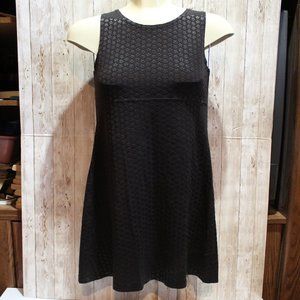 Forever21 Tank Top Dress Black with black pattern